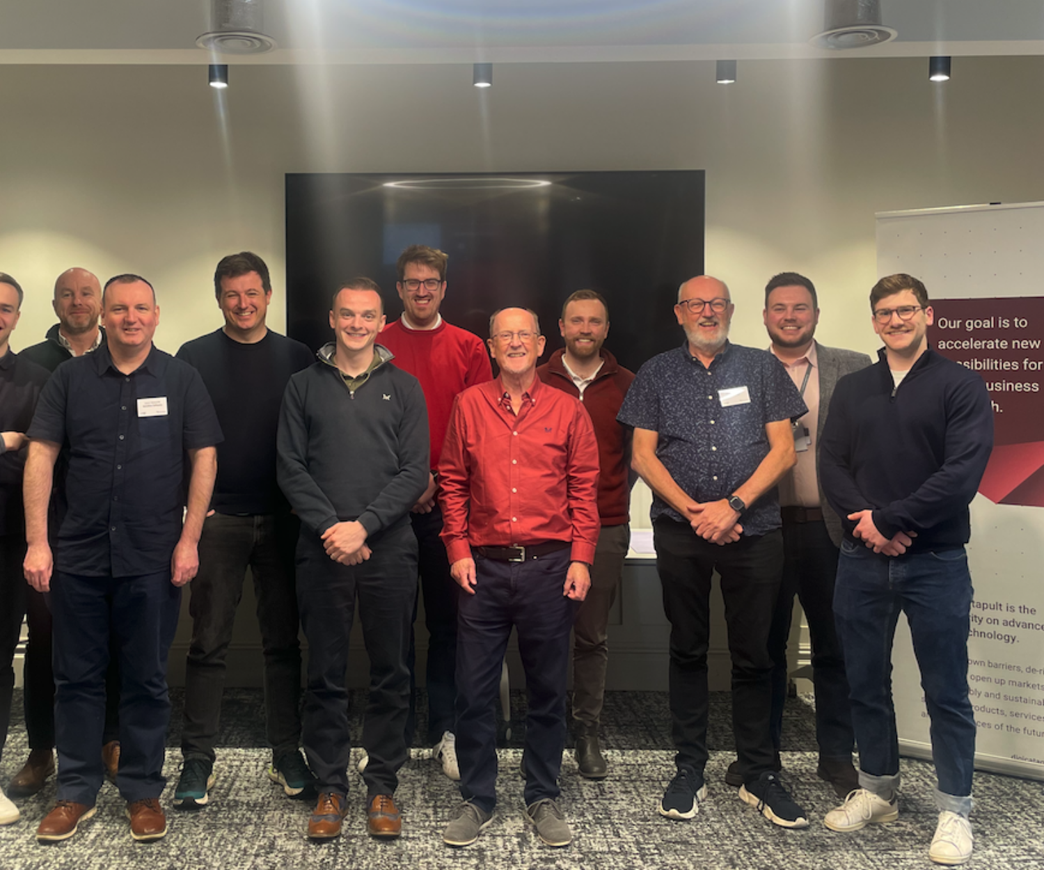 Jim Irving and attendees at the Digital Catapult event in Belfast